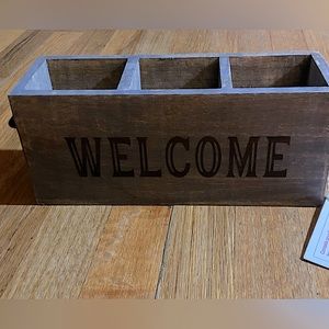 Wooden Welcome Box Organizer